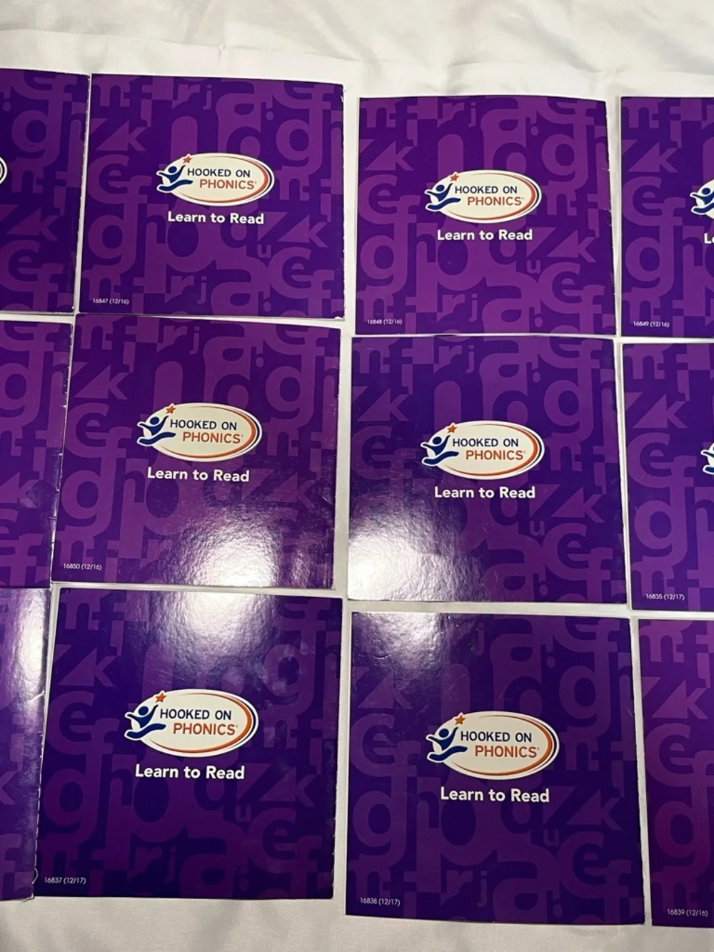 Hooked on Phonics Level 4 Learn to Read Lot 12‎ Books Purple Set Paperback